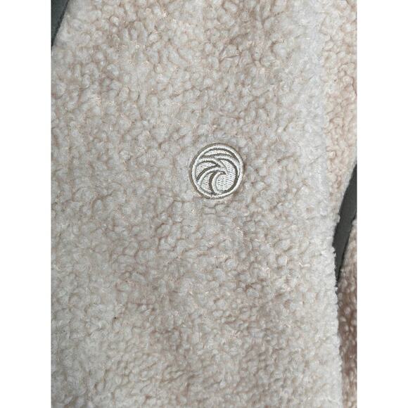 Vapor Apparel Headwind 1/4 Zip Poly Fleece Hoodie Natural Men's Size Large - Picture 7 of 10